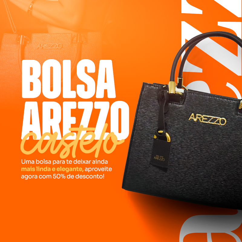 Bolsa Arezzo Castelo + BRINDE EXCLUSIVO