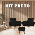 ( PROMOÇÃO ) Poltronas Delux 2 Poltronas + Puff de BRINDE