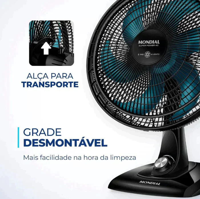 (COMPRE 1 LEVE 2) - Ventilador Mondial Turbo + BRINDE EXCLUSIVO - PROMOÇÃO MÊS DO CLIENTE!