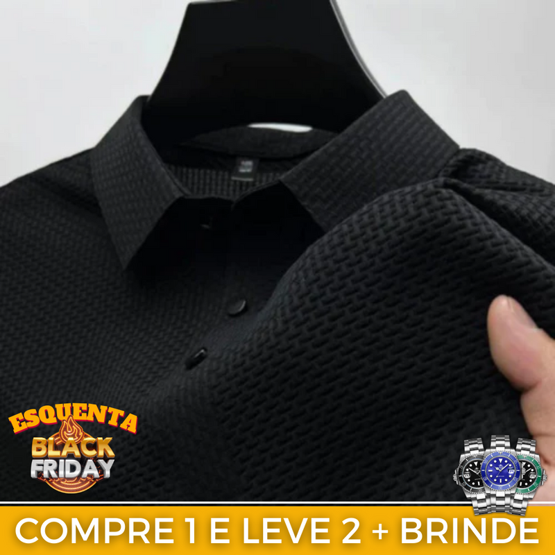 [Compre 1 e Leve 2] + Brinde exclusivo - Camisa Polo Executive Elegance™ Últimas Unidades 🔥