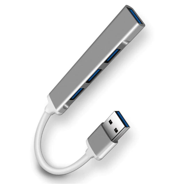 Adaptador HUB USB e USB Tipo C - 4 Saídas USB 3.0