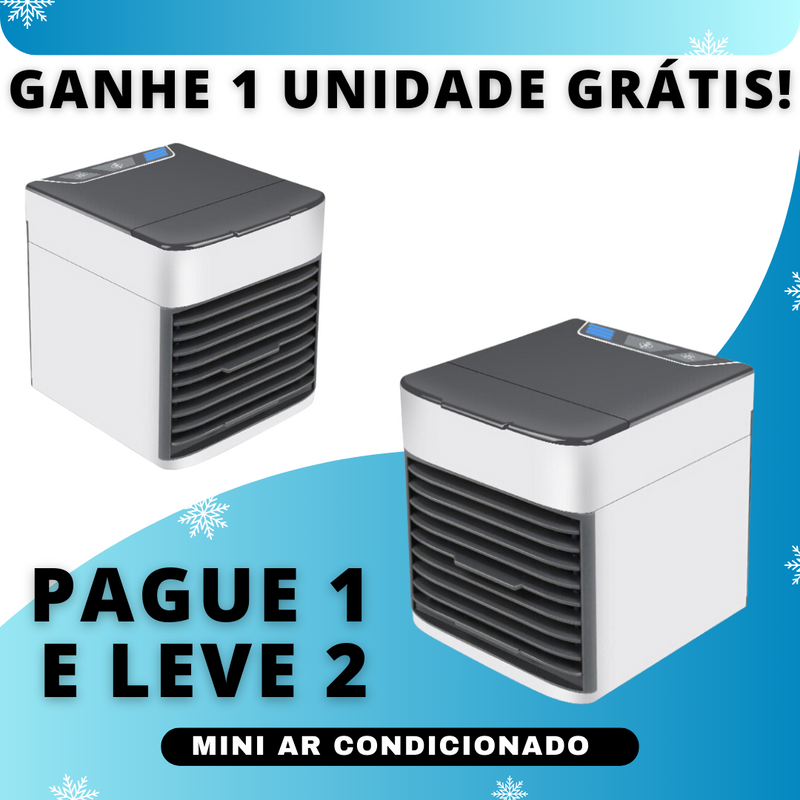 (Compre 1 e Leve 2) Mini Ar Condicionado Portátil USB