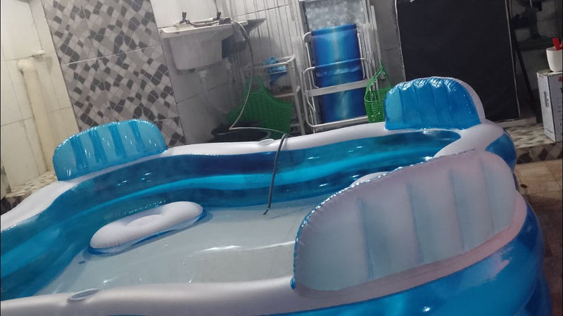 (PROMOÇÃO) Piscina Inflável Intex 1.000 Litros Com Assentos Familiar Lazer