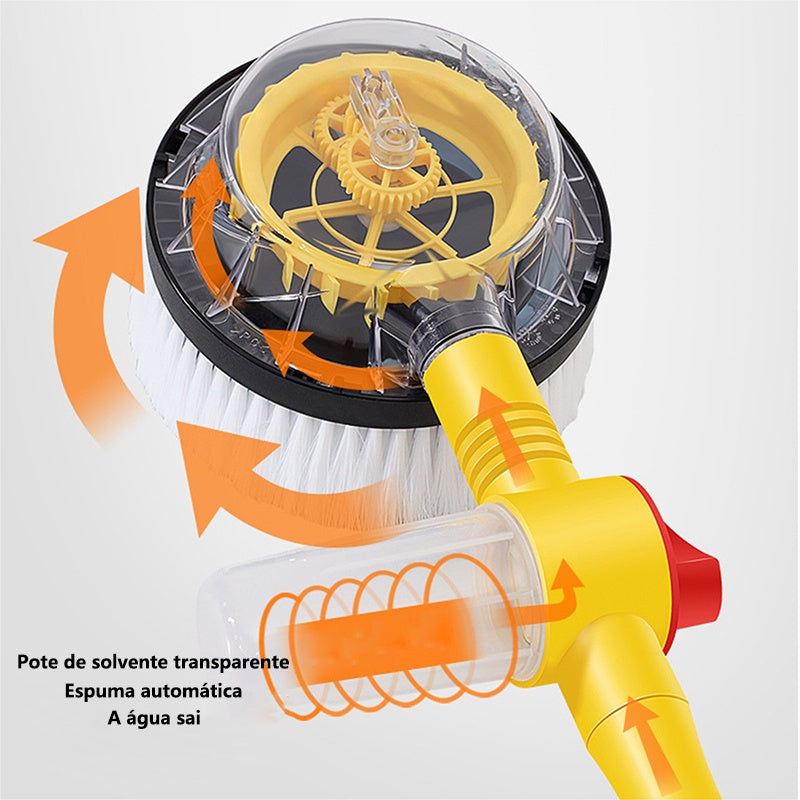 KIT LIMPEZA - Lavadora de Alta Pressão + Escova Microfibra Giratória - Fox Express