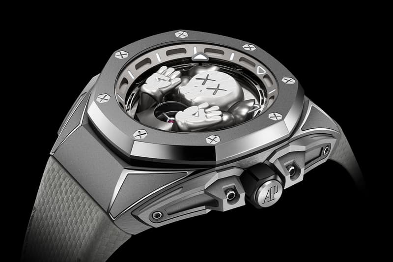 ( LINHA SUPER PREMIUM ) Audemars Piguet x KAWS: Royal Oak + Case de Madeira